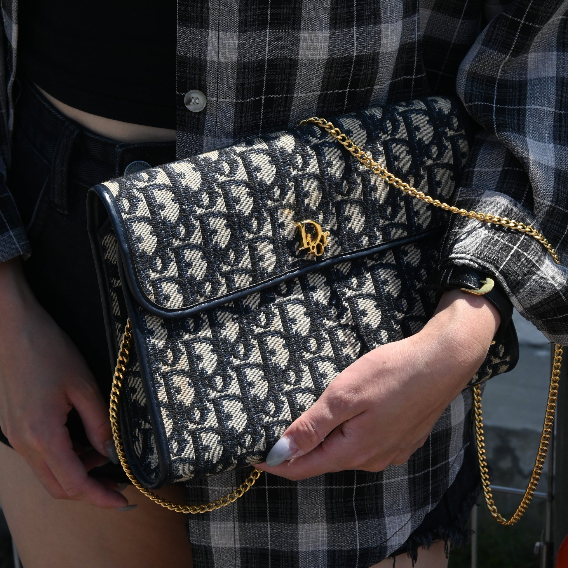 Christian Dior Oblique Canvas Chain Bag – Leluxe Vintage