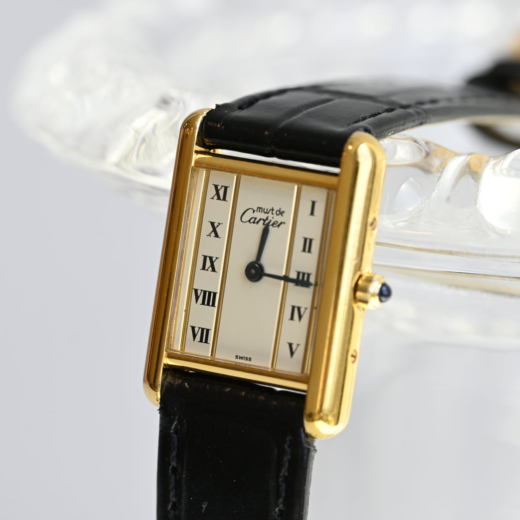 Cartier Must Tank Vermeil W1003053 - Leluxe Vintage Sdn. Bhd.