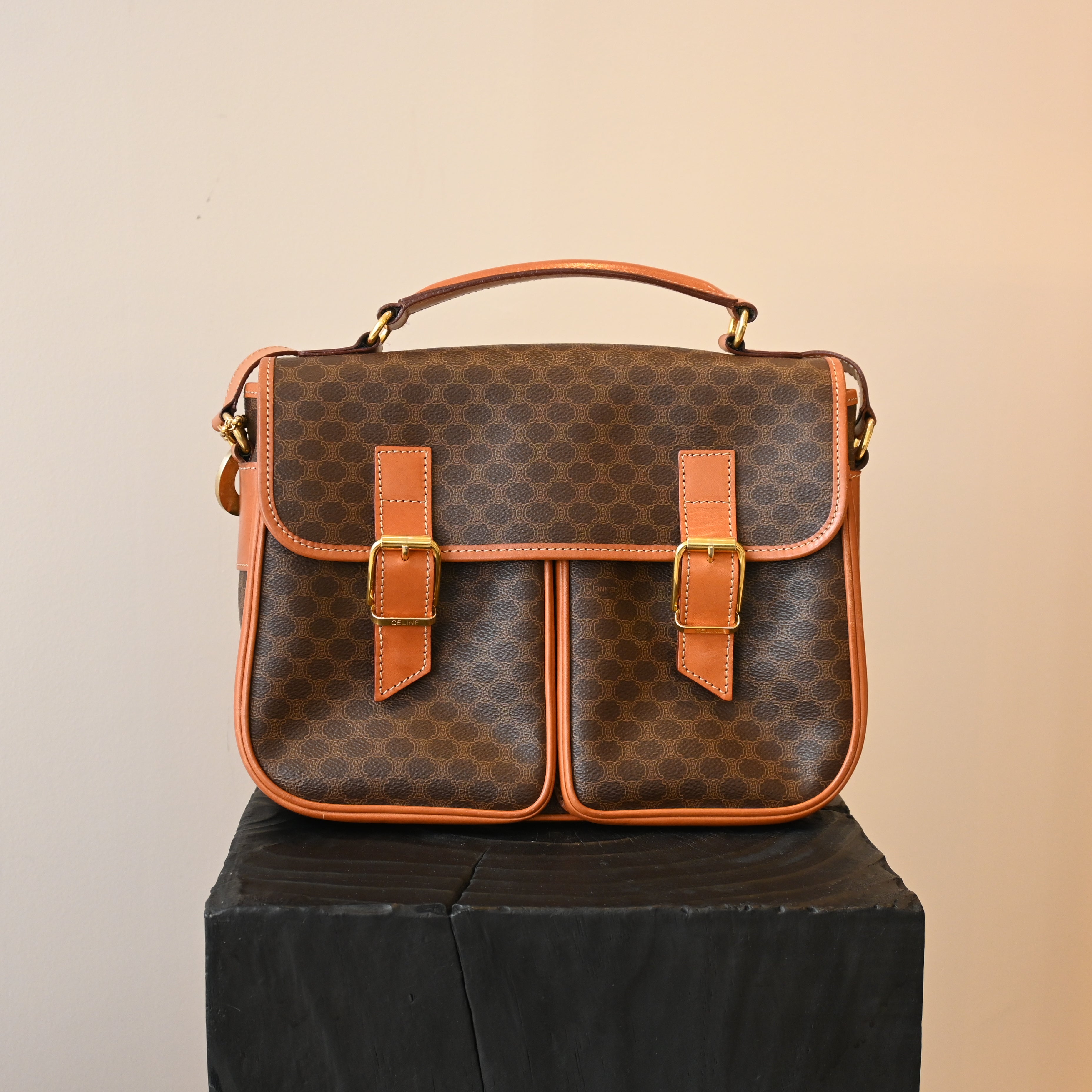 Celine Macadam Buckle Flap Bag