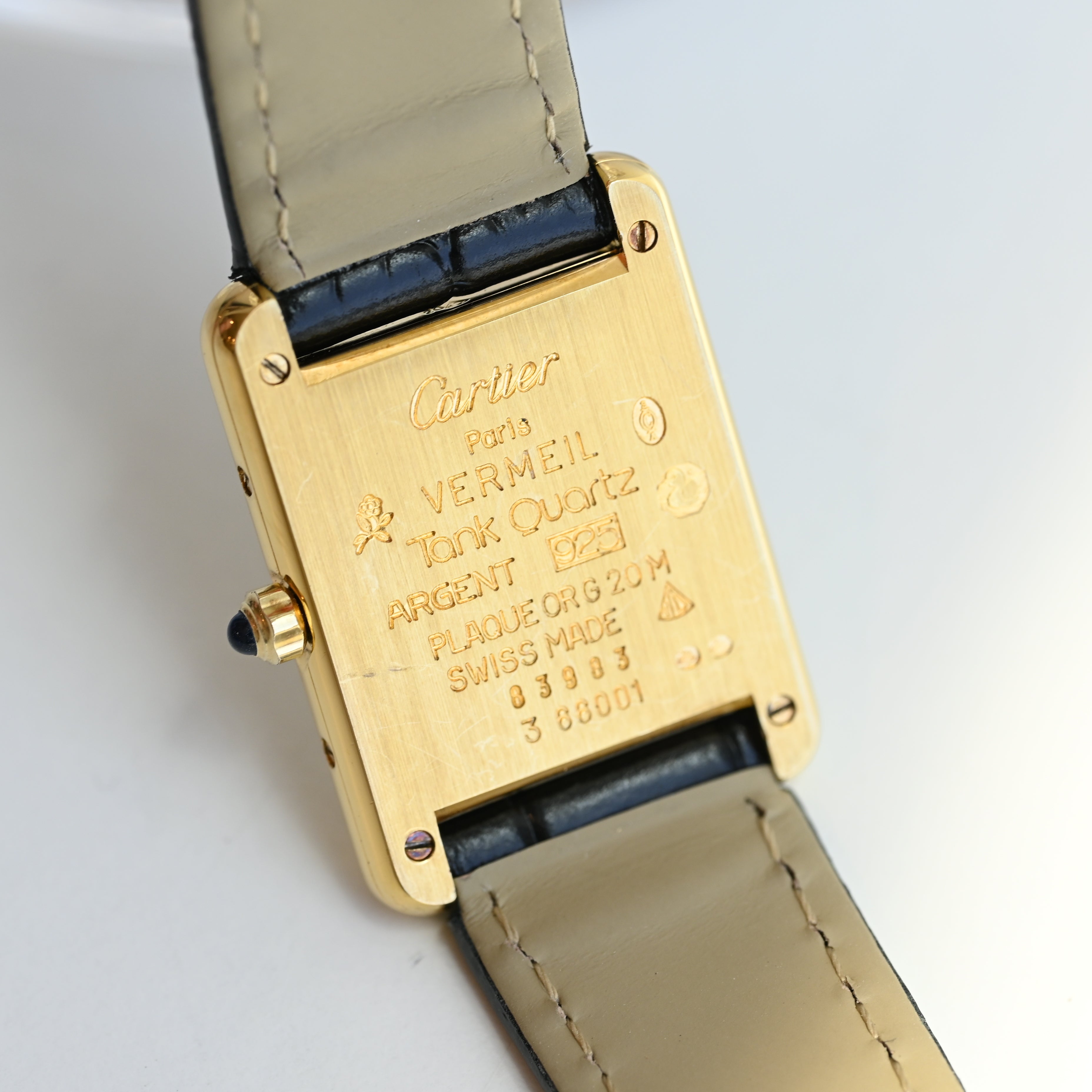 Cartier Must Tank Vermeil W1003053 - Leluxe Vintage Sdn. Bhd.