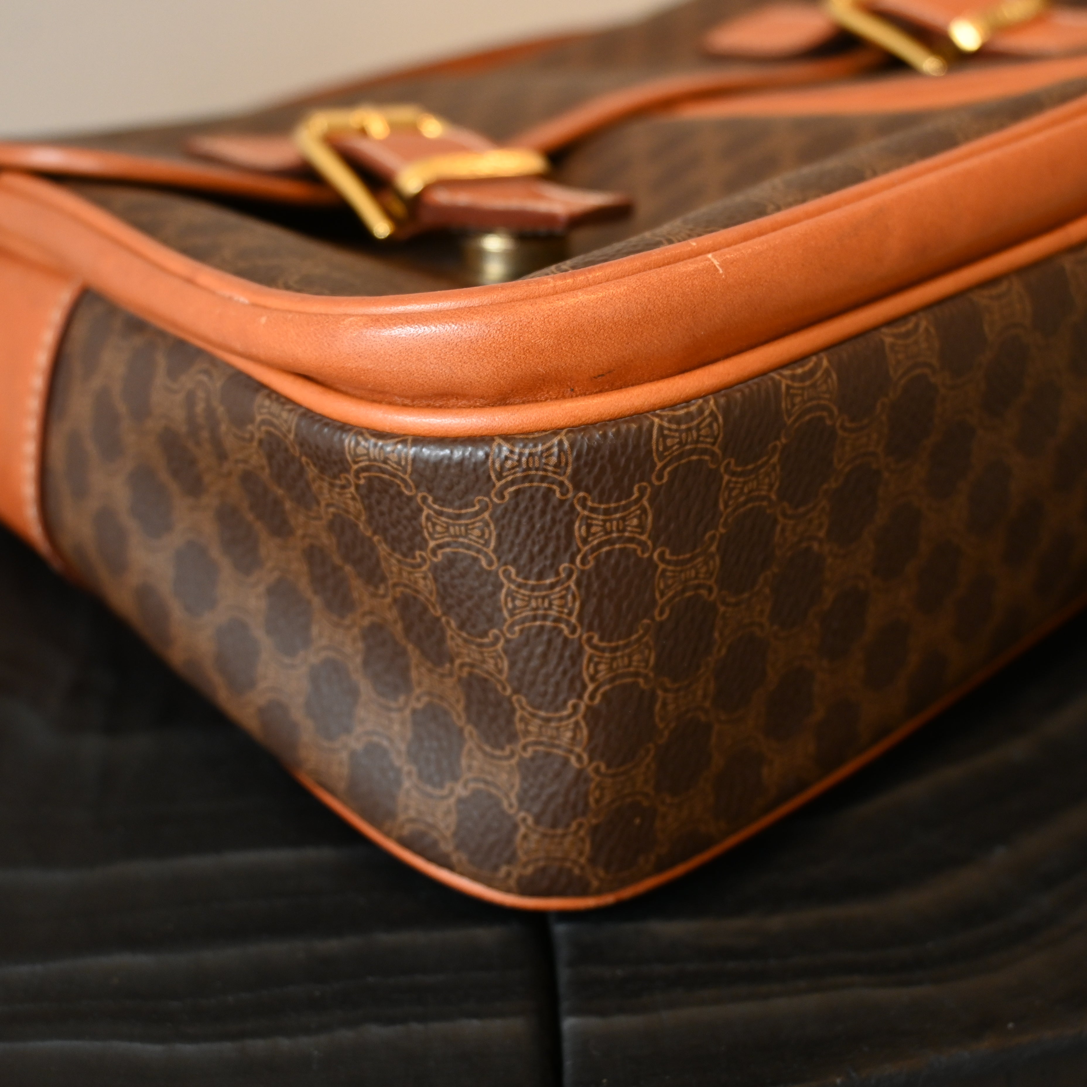 Celine Macadam Buckle Flap Bag