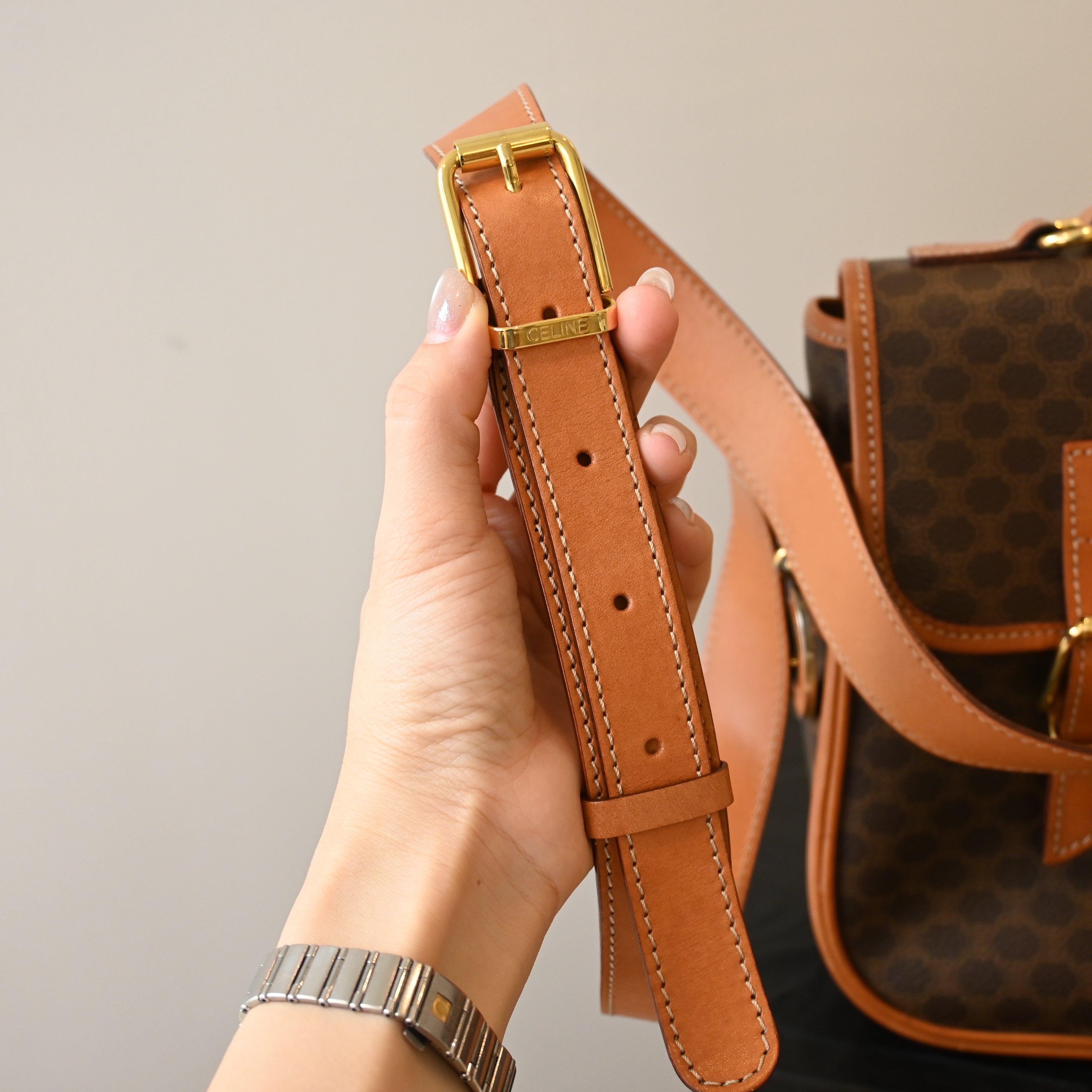 Celine Macadam Buckle Flap Bag