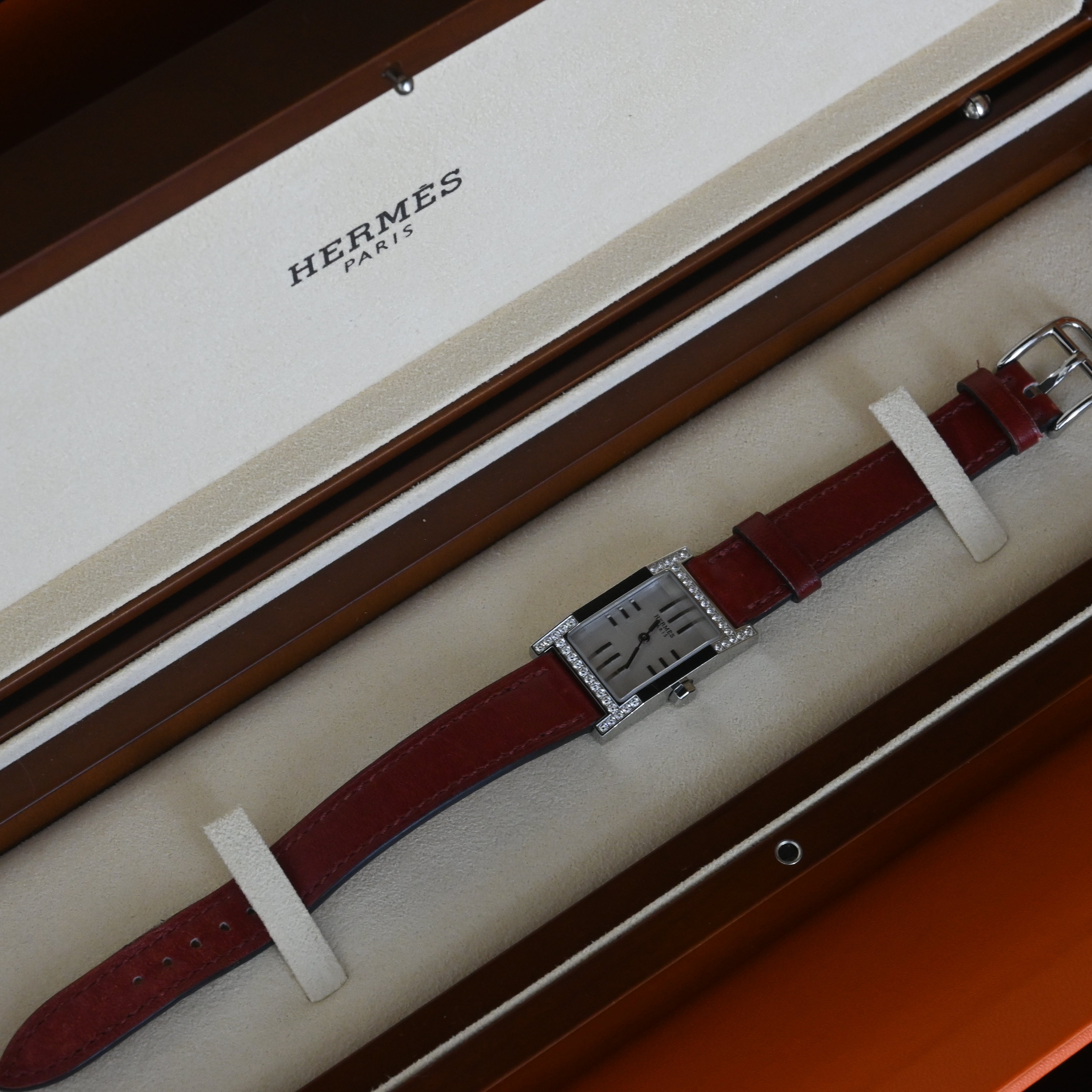 Hermès Tandem Diamond Watch ref. TA1.230 - Leluxe Vintage Sdn. Bhd.
