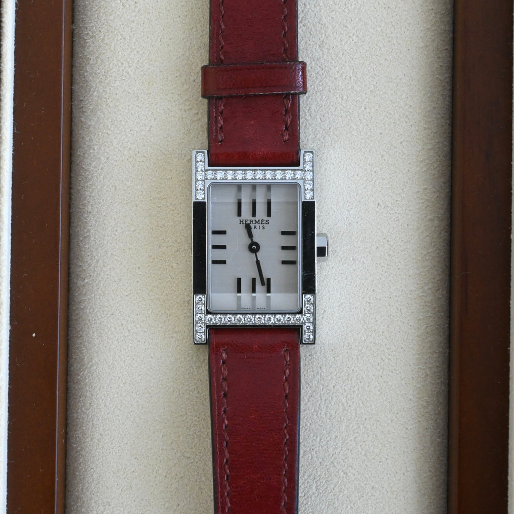 Hermès Tandem Diamond Watch ref. TA1.230 - Leluxe Vintage Sdn. Bhd.