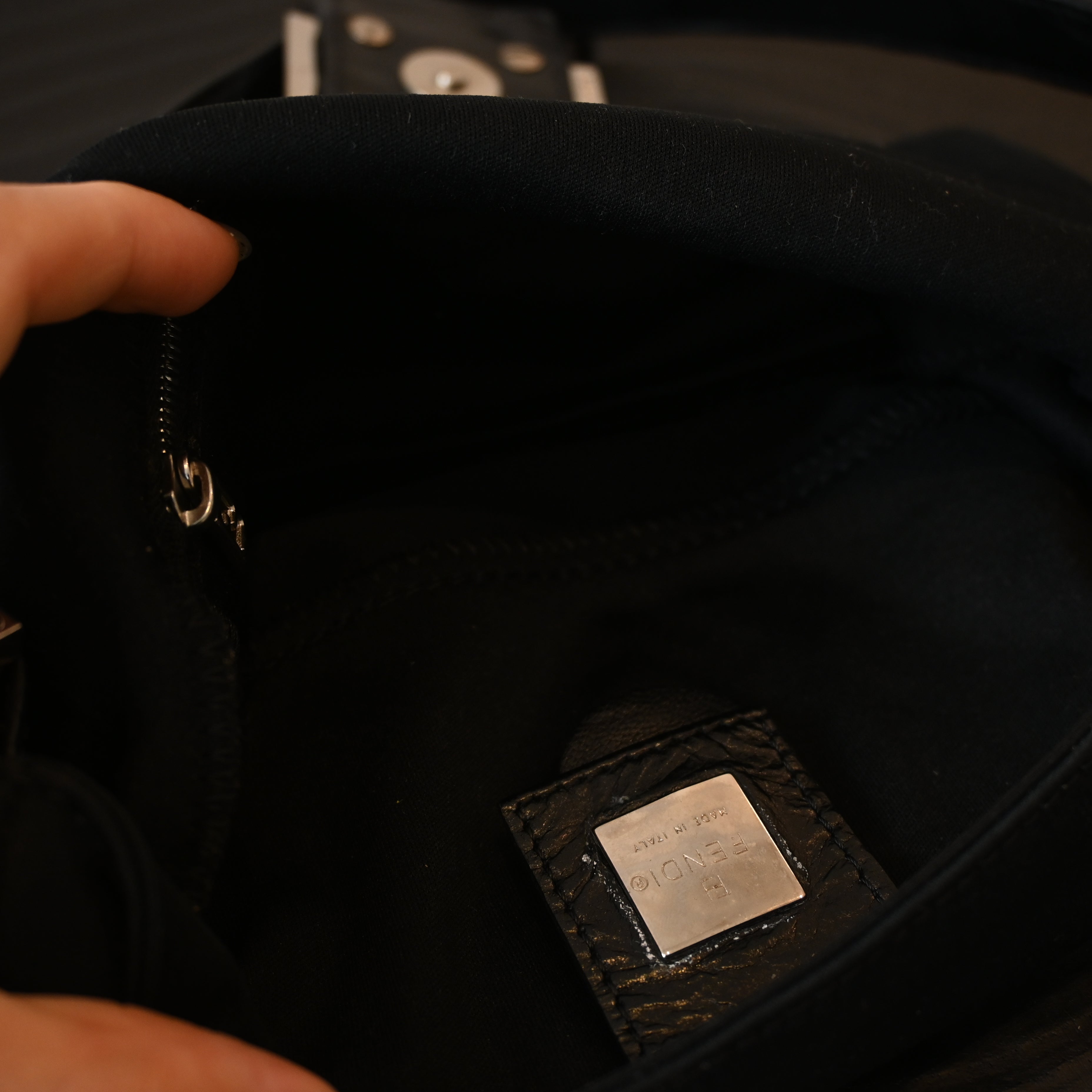 Fendi Baguette Black Jersey
