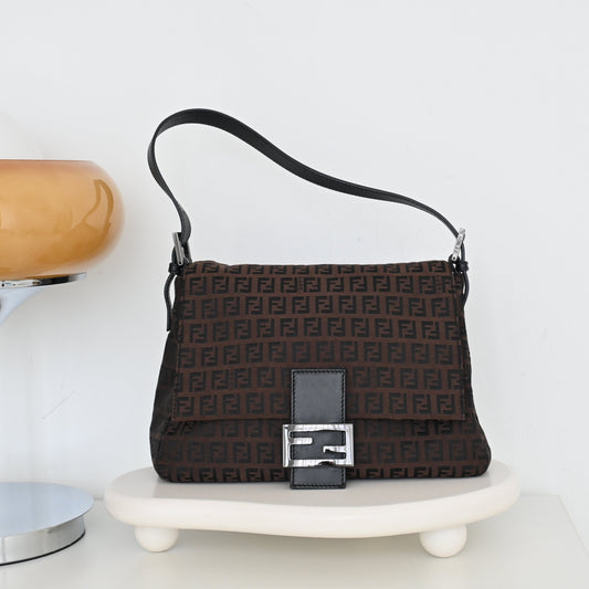 Fendi Big Mamma Zucca Baguette bag - Leluxe Vintage Sdn. Bhd.
