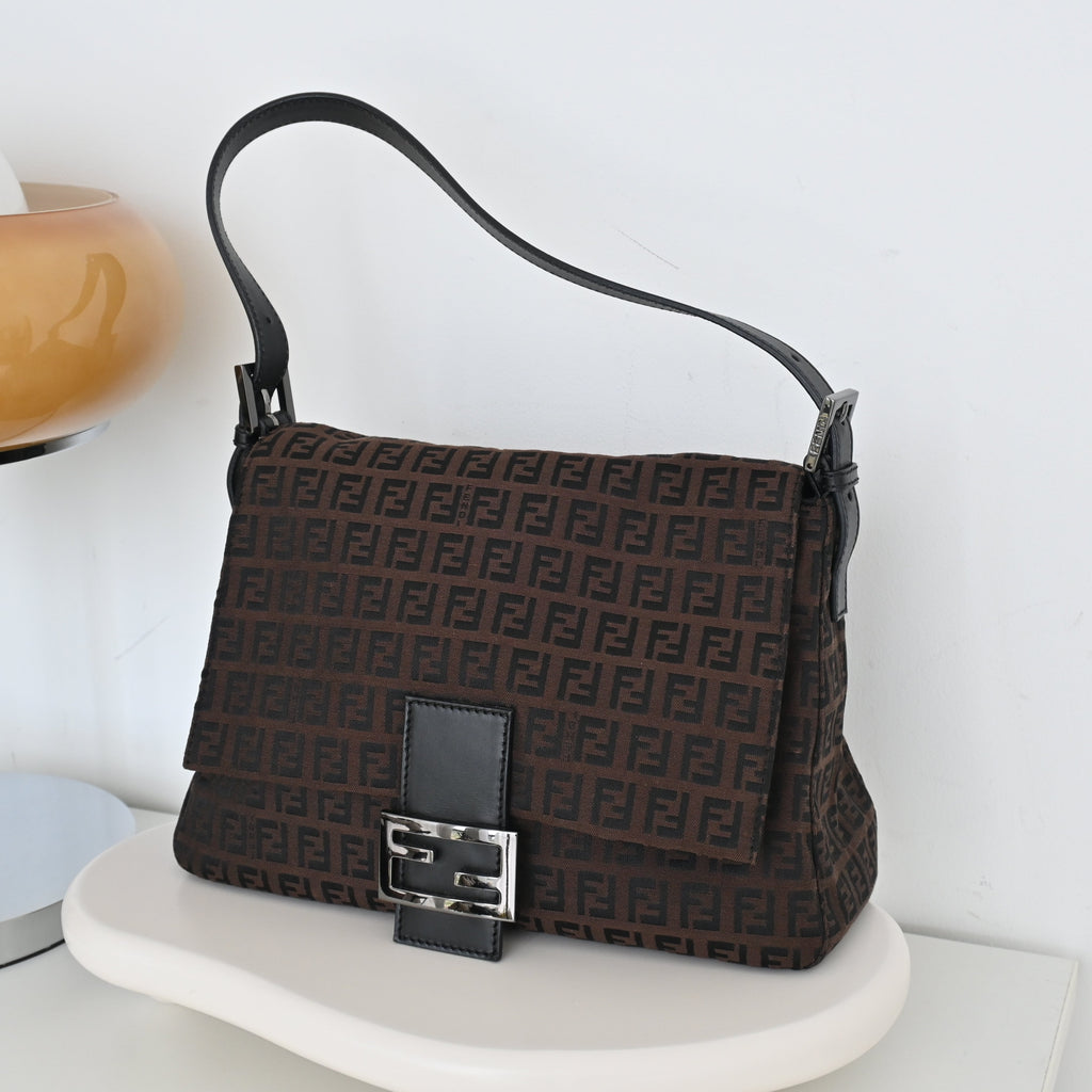 Fendi Big Mamma Zucca Baguette bag - Leluxe Vintage Sdn. Bhd.