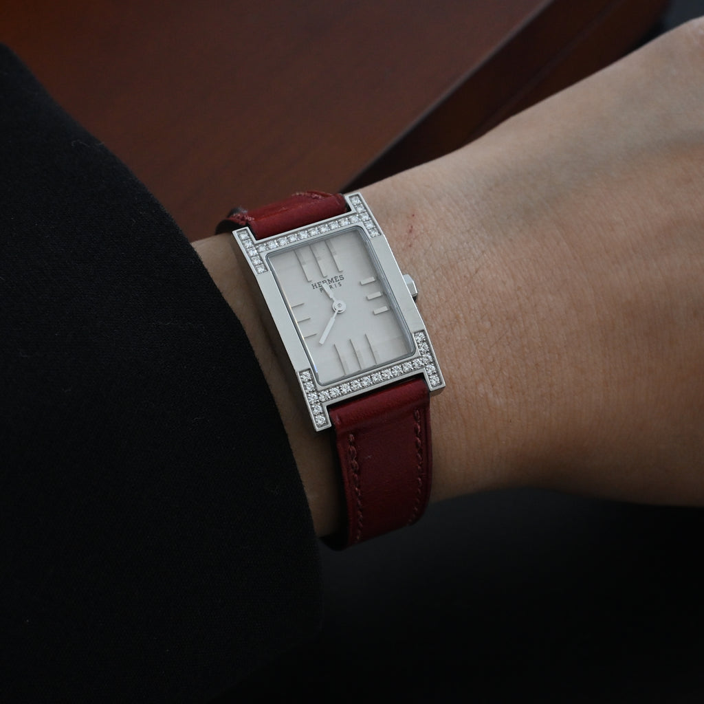 Hermès Tandem Diamond Watch ref. TA1.230 - Leluxe Vintage Sdn. Bhd.