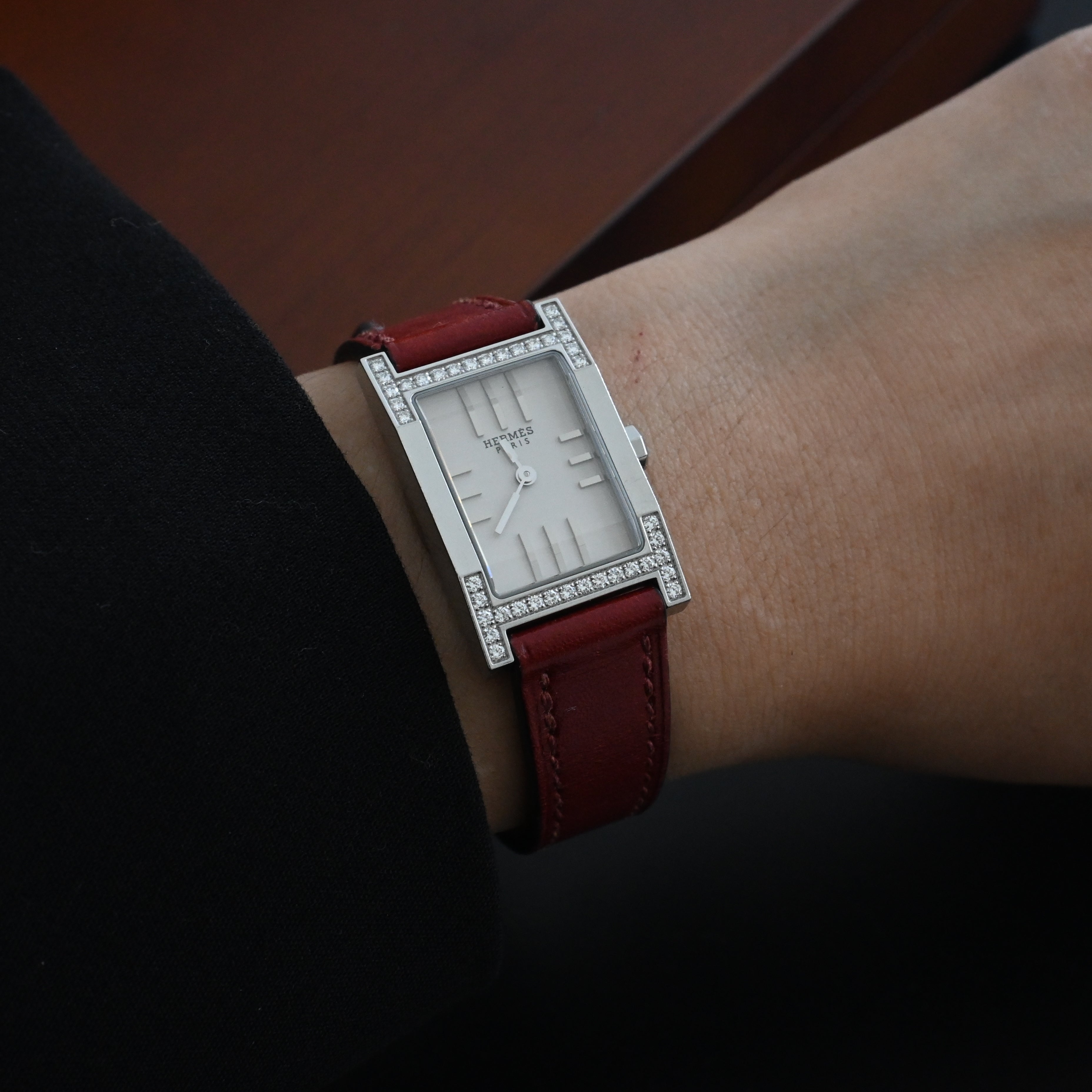 Hermès Tandem Diamond Watch ref. TA1.230 - Leluxe Vintage Sdn. Bhd.