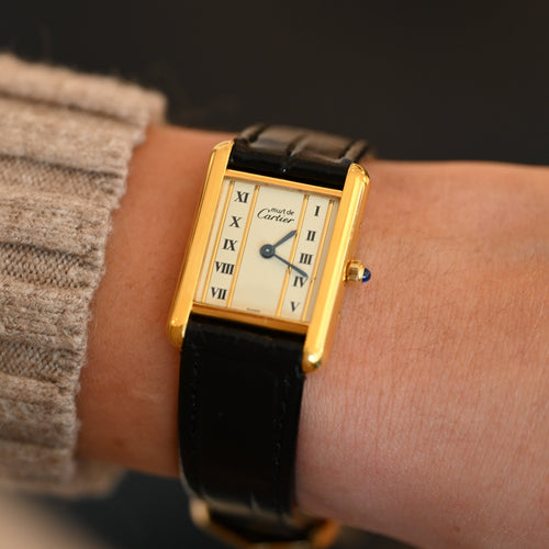 Cartier Must Tank Vermeil W1003053 - Leluxe Vintage Sdn. Bhd.