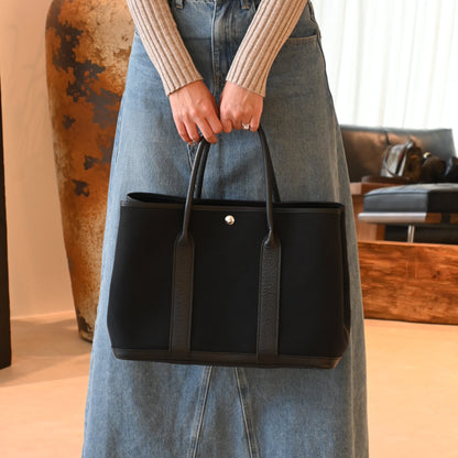 Hermès Garden Party 36 PM Twilight Officie x Bouffle Black □R: 2014