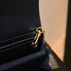 Chanel Coco Mark Caviar Skin Long Wallet Navy