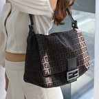 Fendi Big Mamma Zucca Baguette bag - Leluxe Vintage Sdn. Bhd.