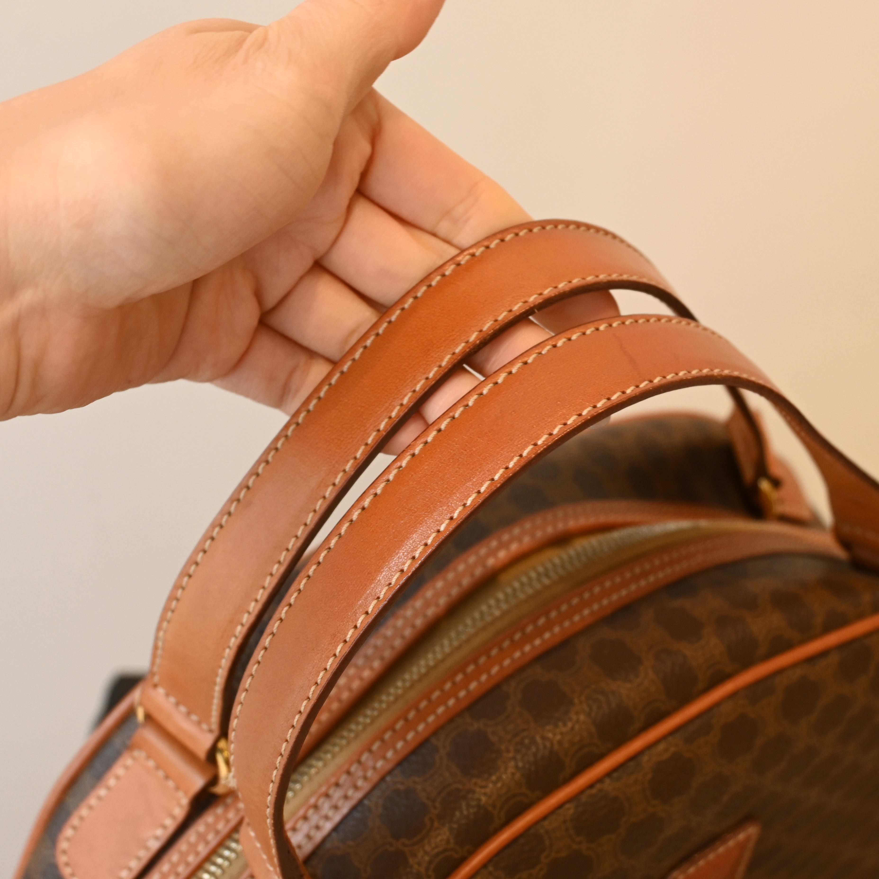 Celine Macadam Triomphe Dome Handbag - Leluxe Vintage Sdn. Bhd.