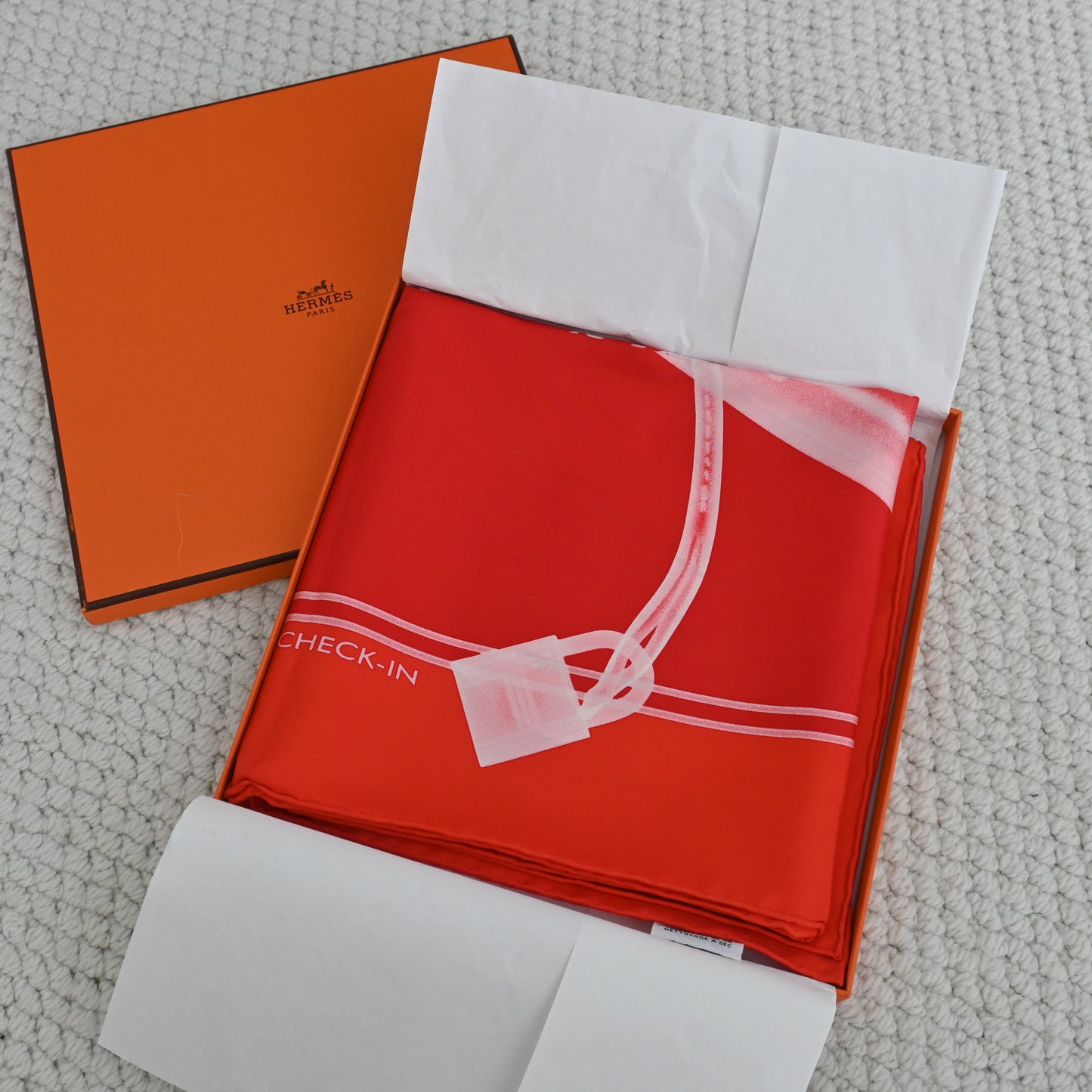 Hermes Please, Check-In Scarf 90