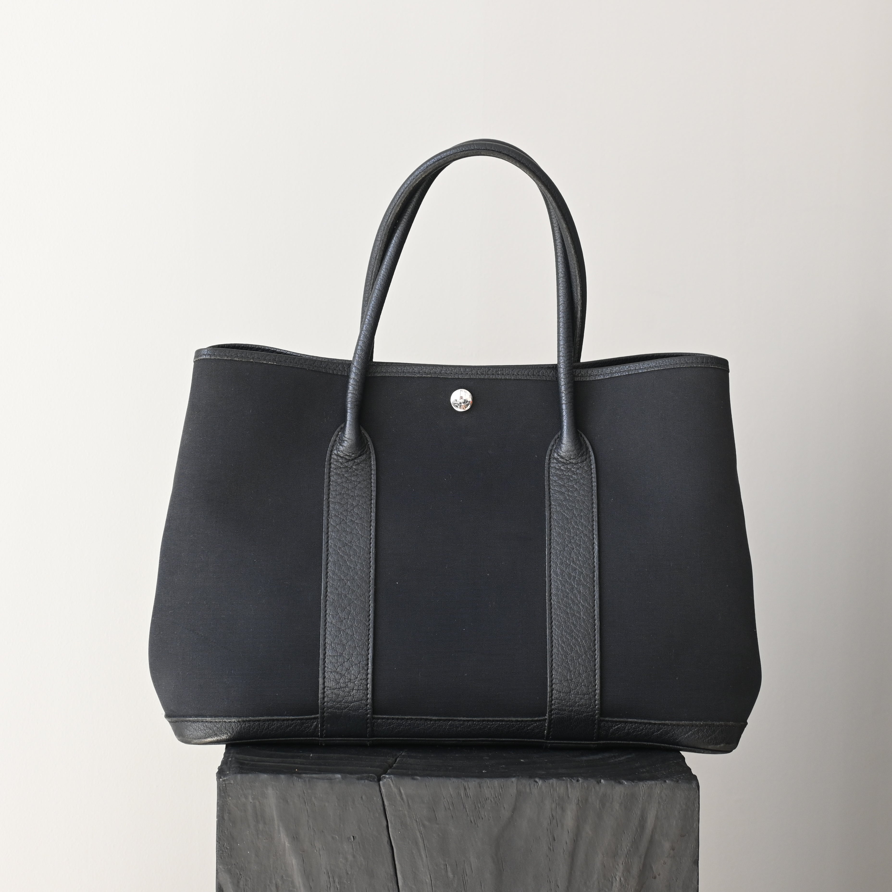 Hermès Garden Party 36 PM Twilight Officie x Bouffle Black □R: 2014 - Leluxe Vintage Sdn. Bhd.