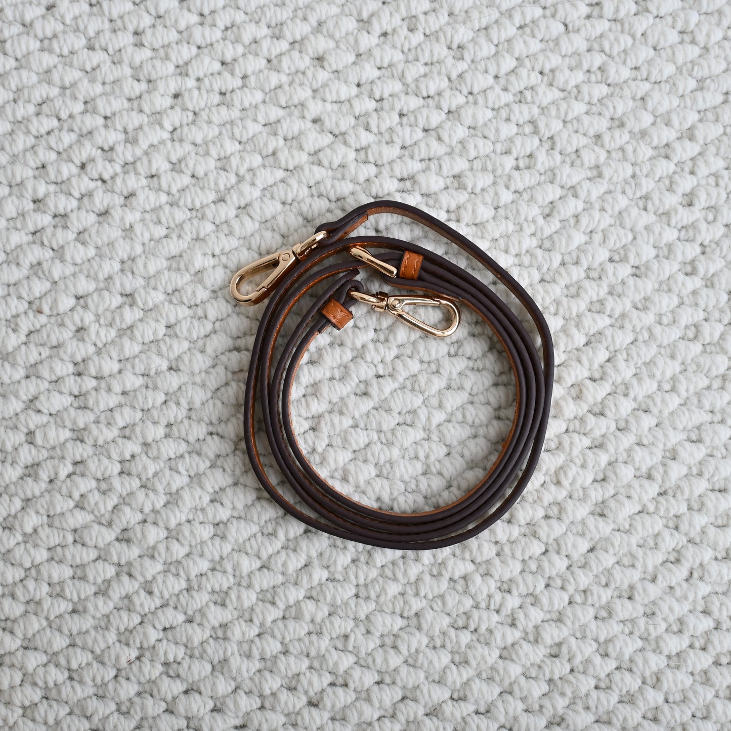 Leather Bag Strap Brown