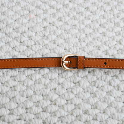 Leather Bag Strap Brown