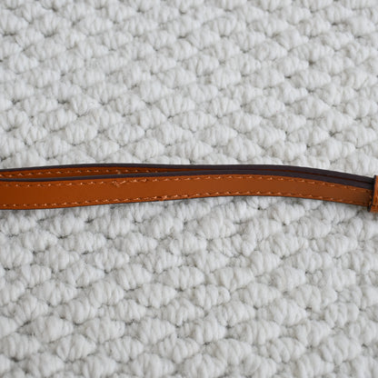 Leather Bag Strap Brown