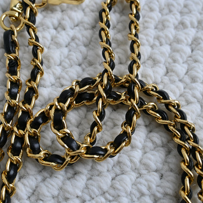 Metal Chain with Leather