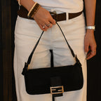 Fendi Baguette Black Jersey