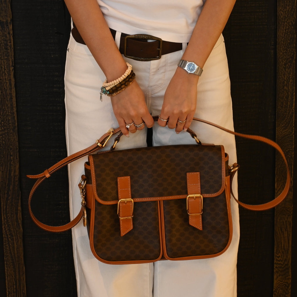 Celine Macadam Buckle Flap Bag