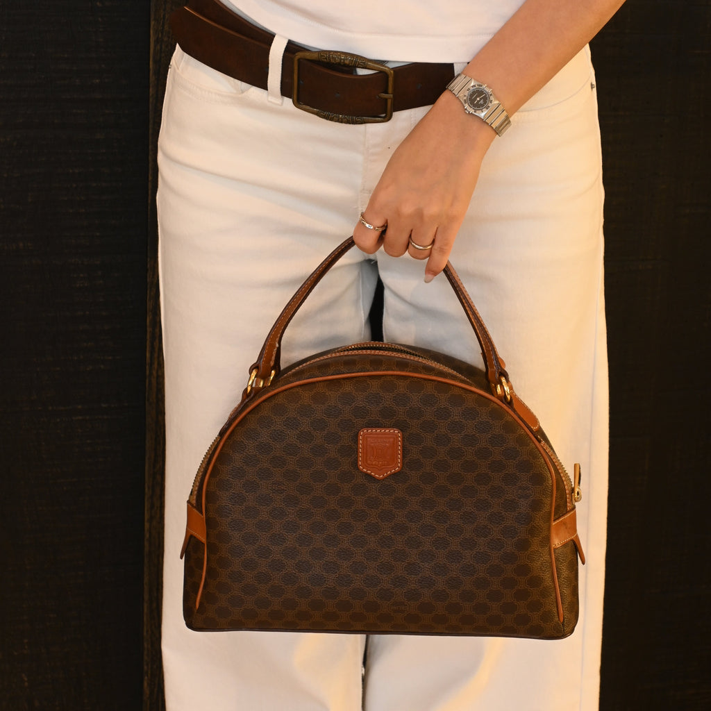 Celine Macadam Triomphe Dome Handbag - Leluxe Vintage Sdn. Bhd.