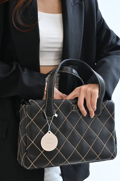 Chanel Calf Skin Wild Stitch Tote