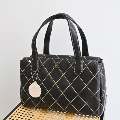 Chanel Calf Skin Wild Stitch Tote