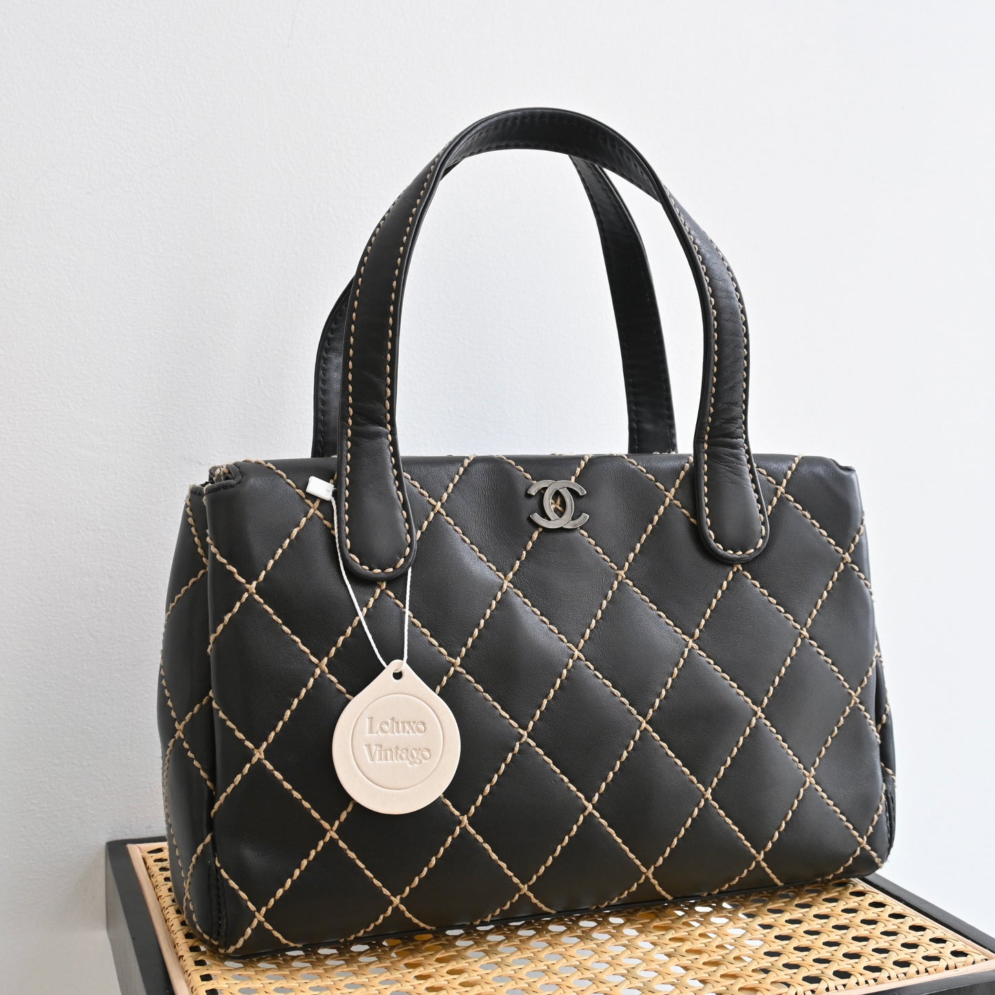 Chanel Calf Skin Wild Stitch Tote