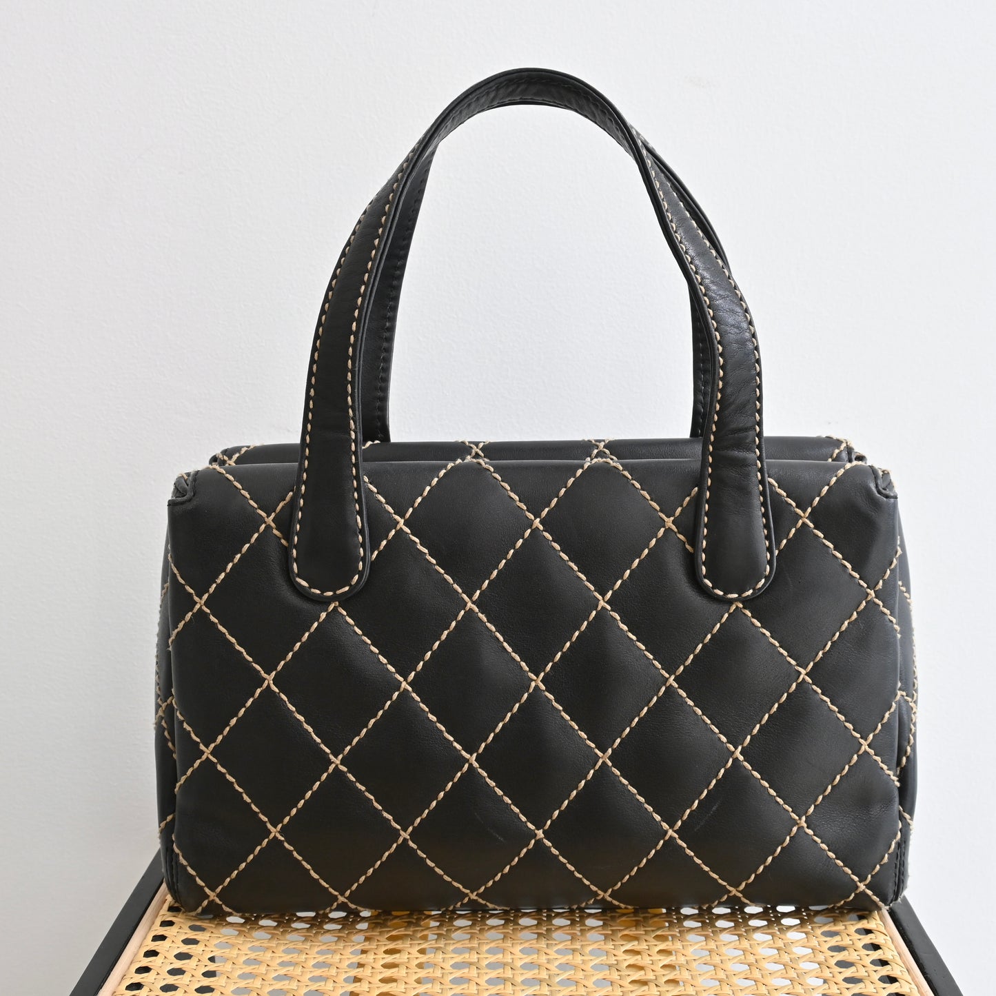 Chanel Calf Skin Wild Stitch Tote