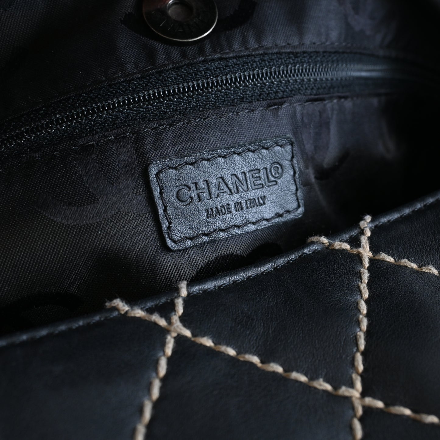 Chanel Calf Skin Wild Stitch Tote