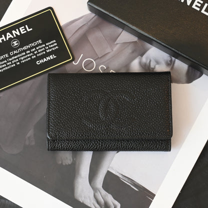 Chanel Coco Mark Caviar Key Case