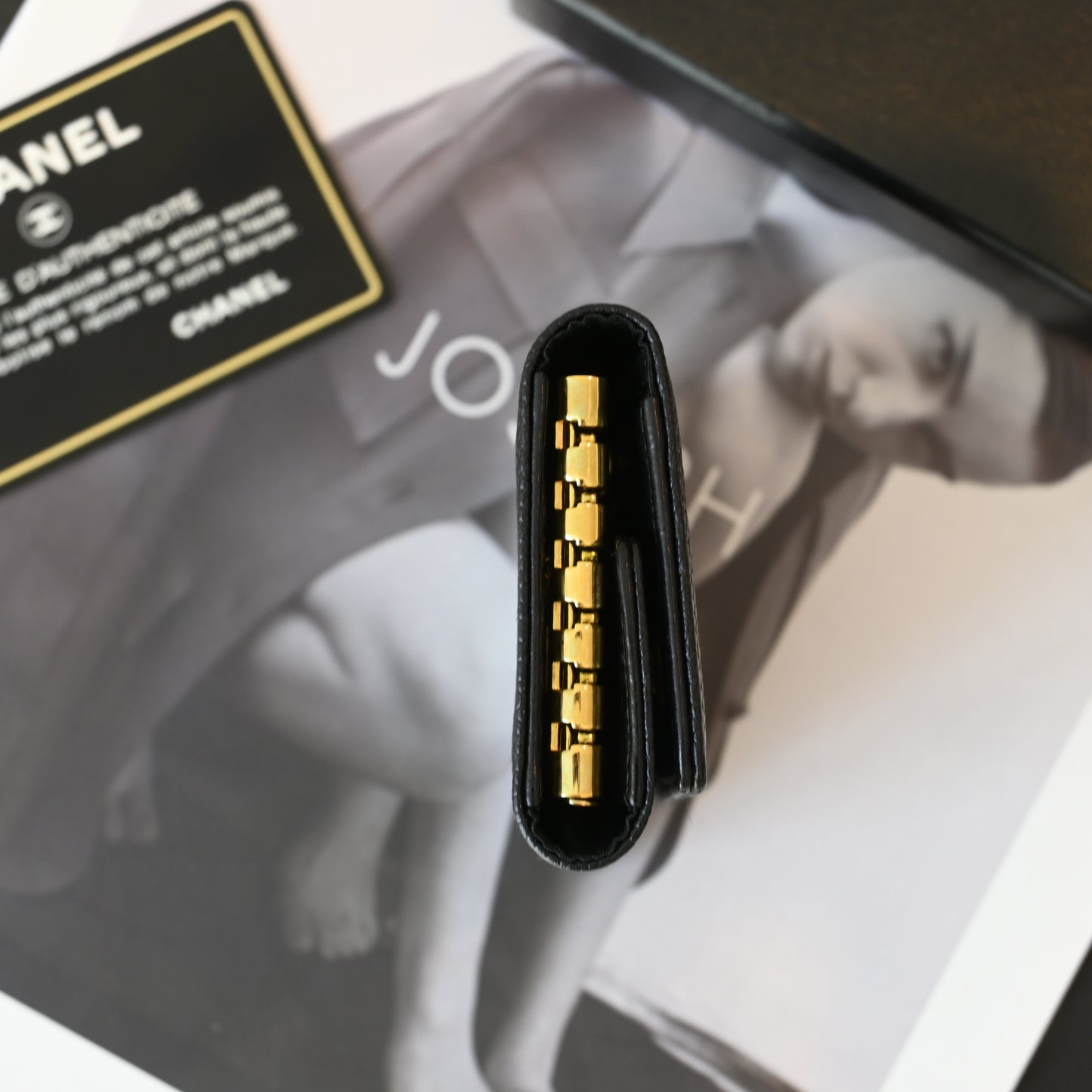 Chanel Coco Mark Caviar Key Case