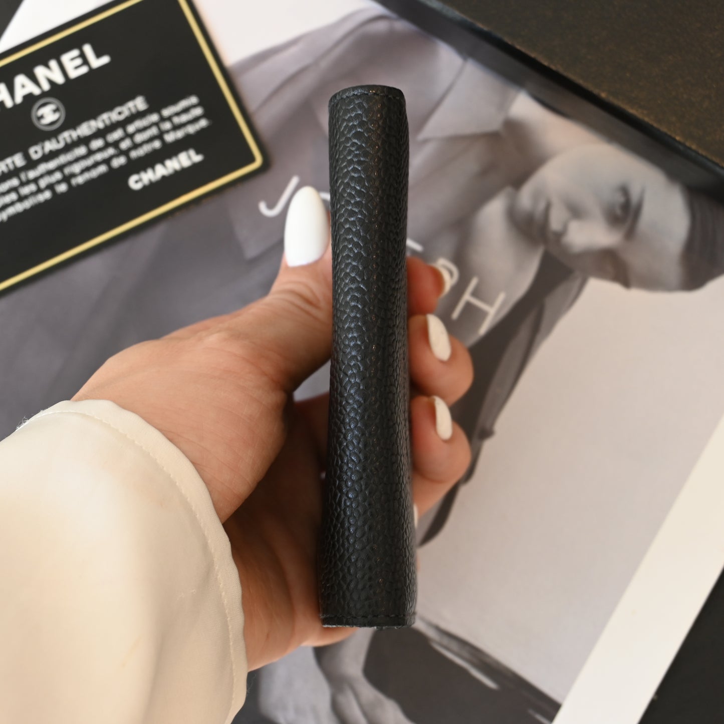 Chanel Coco Mark Caviar Key Case