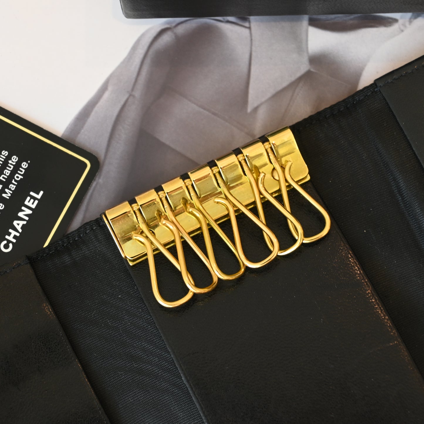 Chanel Coco Mark Caviar Key Case