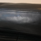 Prada Foldover Black Calfskin Baguette Bag