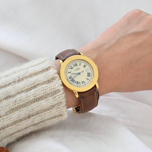 Cartier Ronde Watch ref. 1800 - Leluxe Vintage Sdn. Bhd.