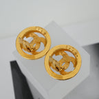 Chanel Circle Coco 94P Earrings Earclips - Leluxe Vintage Sdn. Bhd.