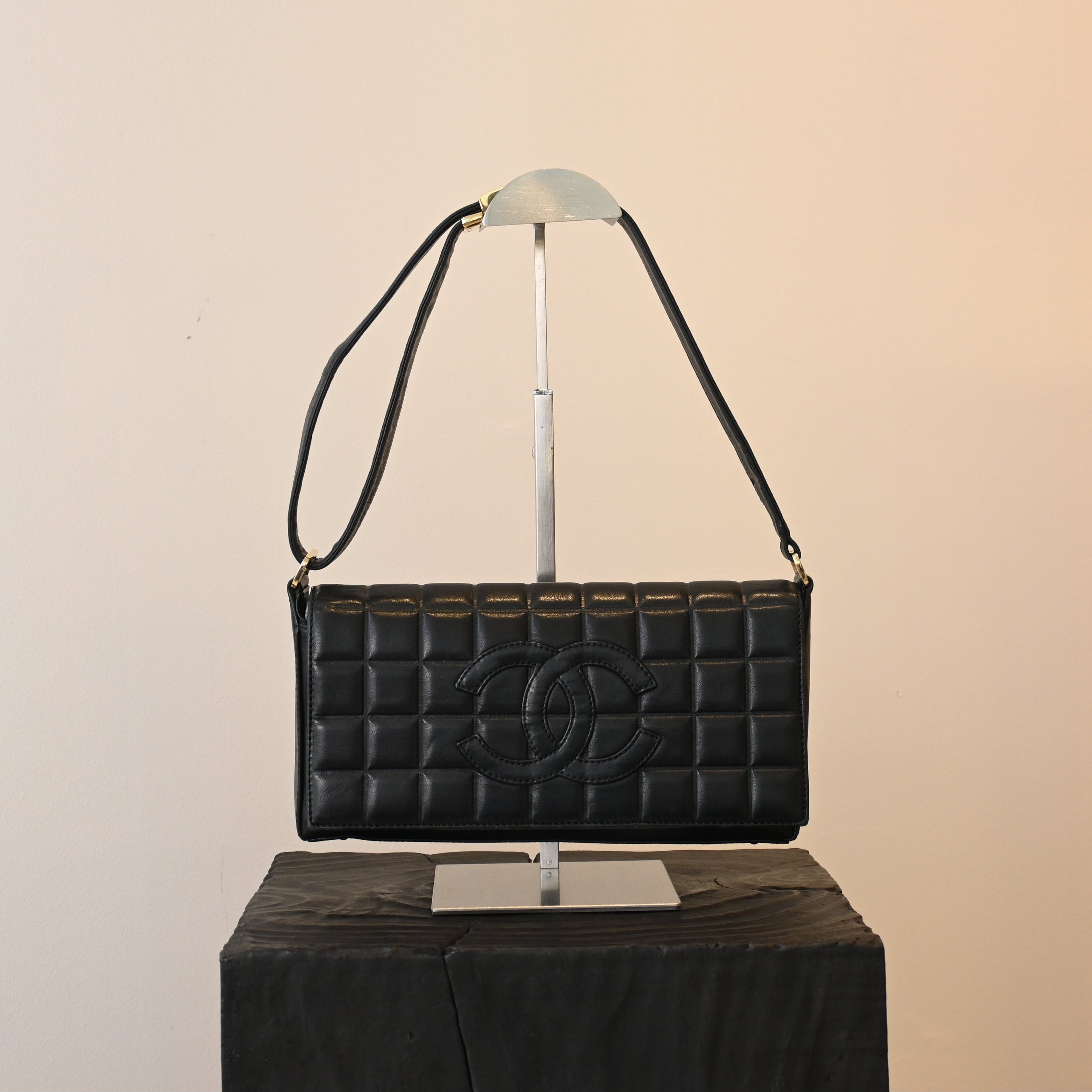 Chanel Chocolate Bar Lambskin Shoulder Bag