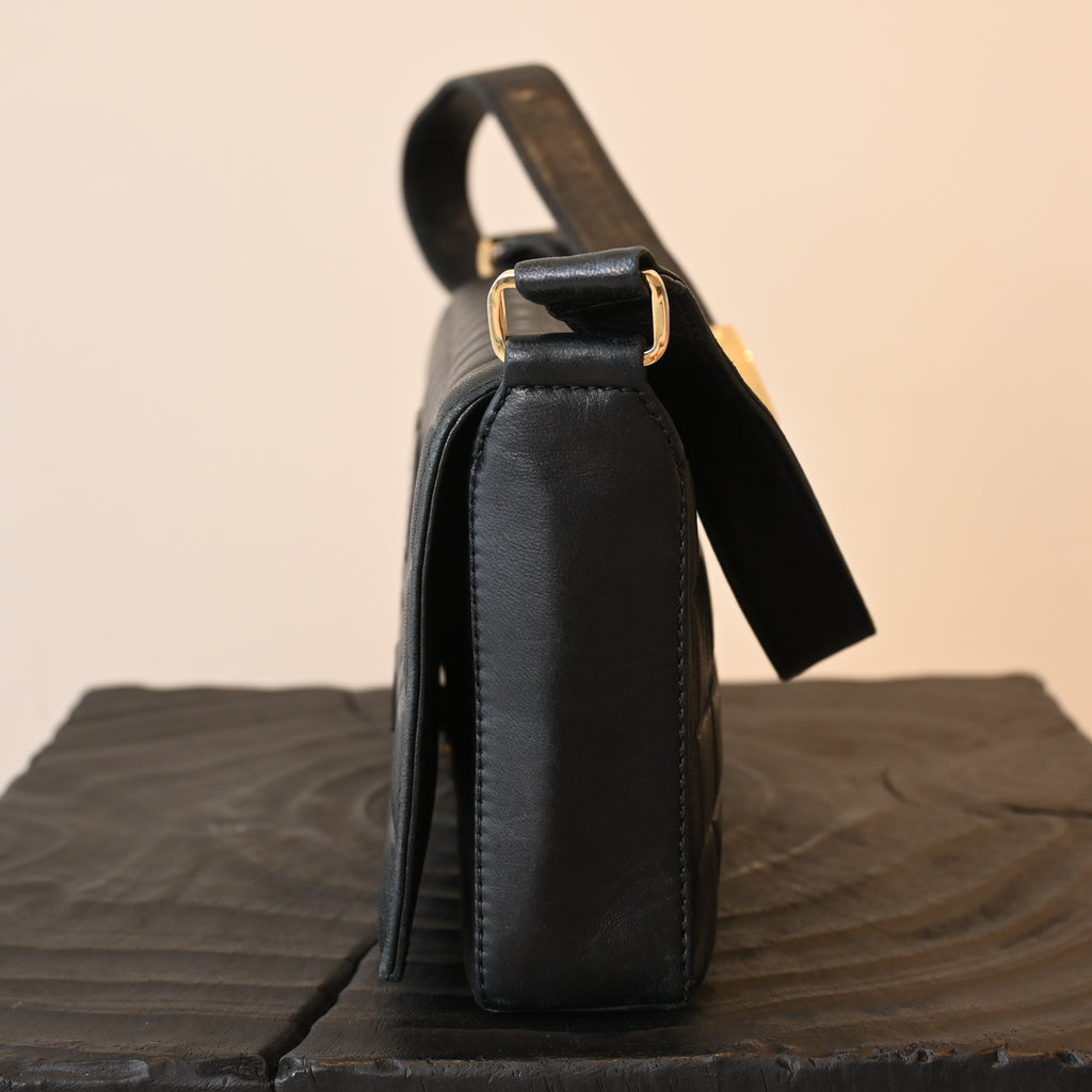 Chanel Chocolate Bar Lambskin Shoulder Bag