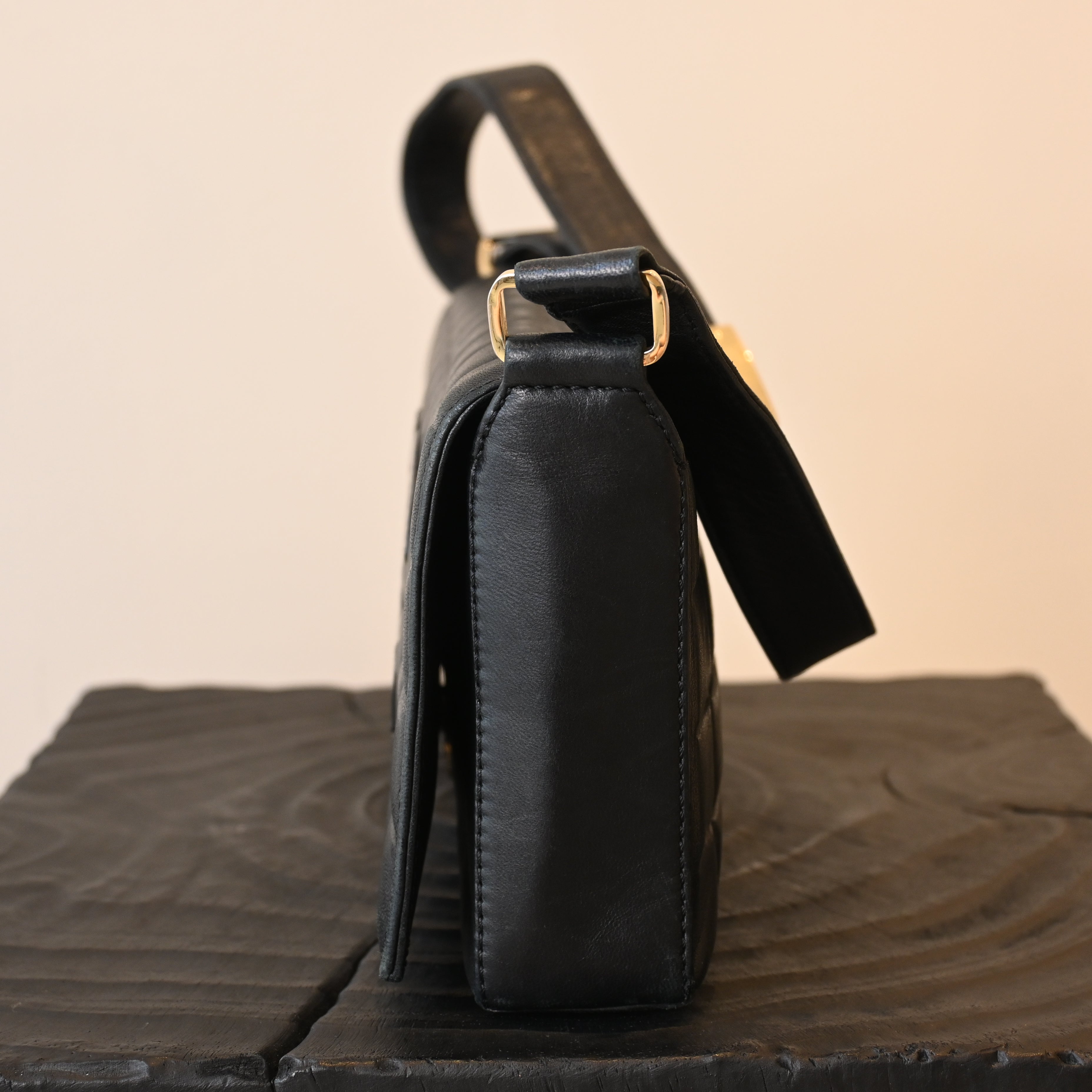 Chanel Chocolate Bar Lambskin Shoulder Bag