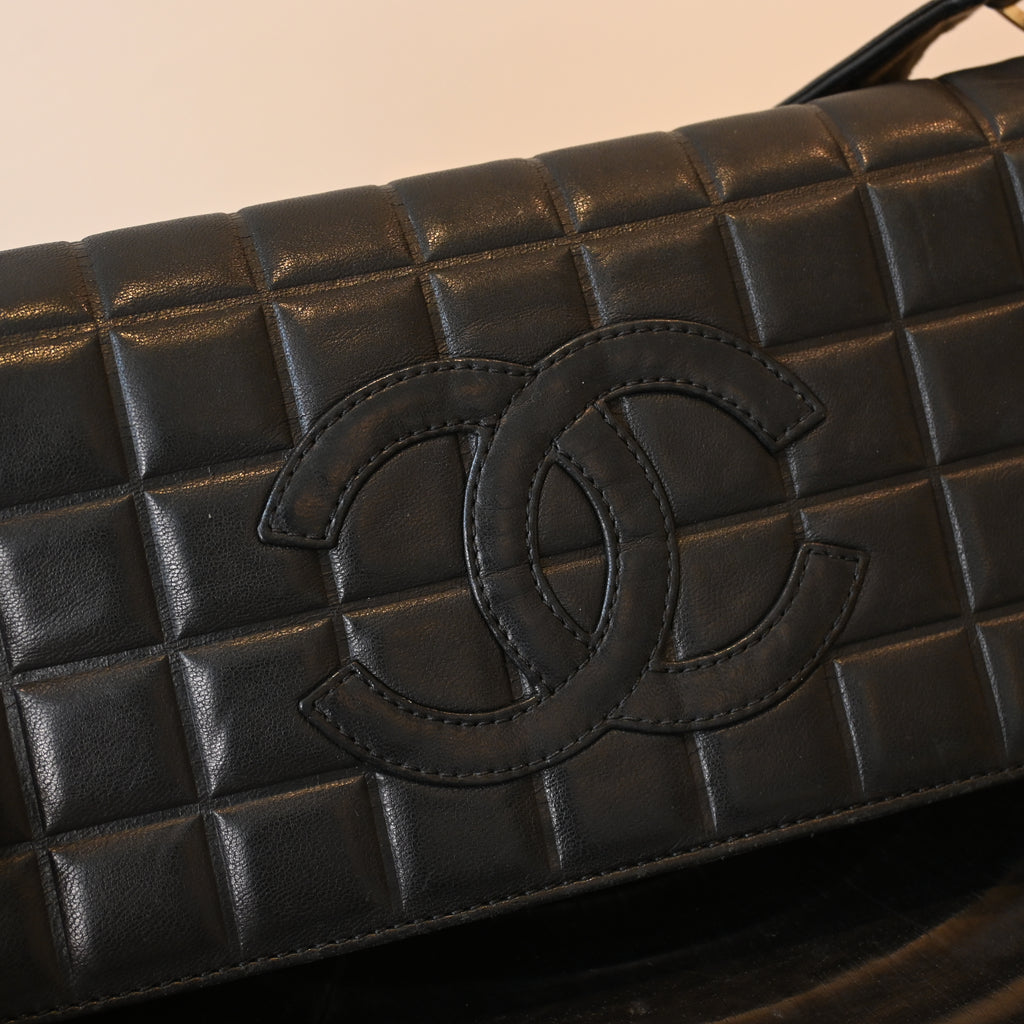 Chanel Chocolate Bar Lambskin Shoulder Bag