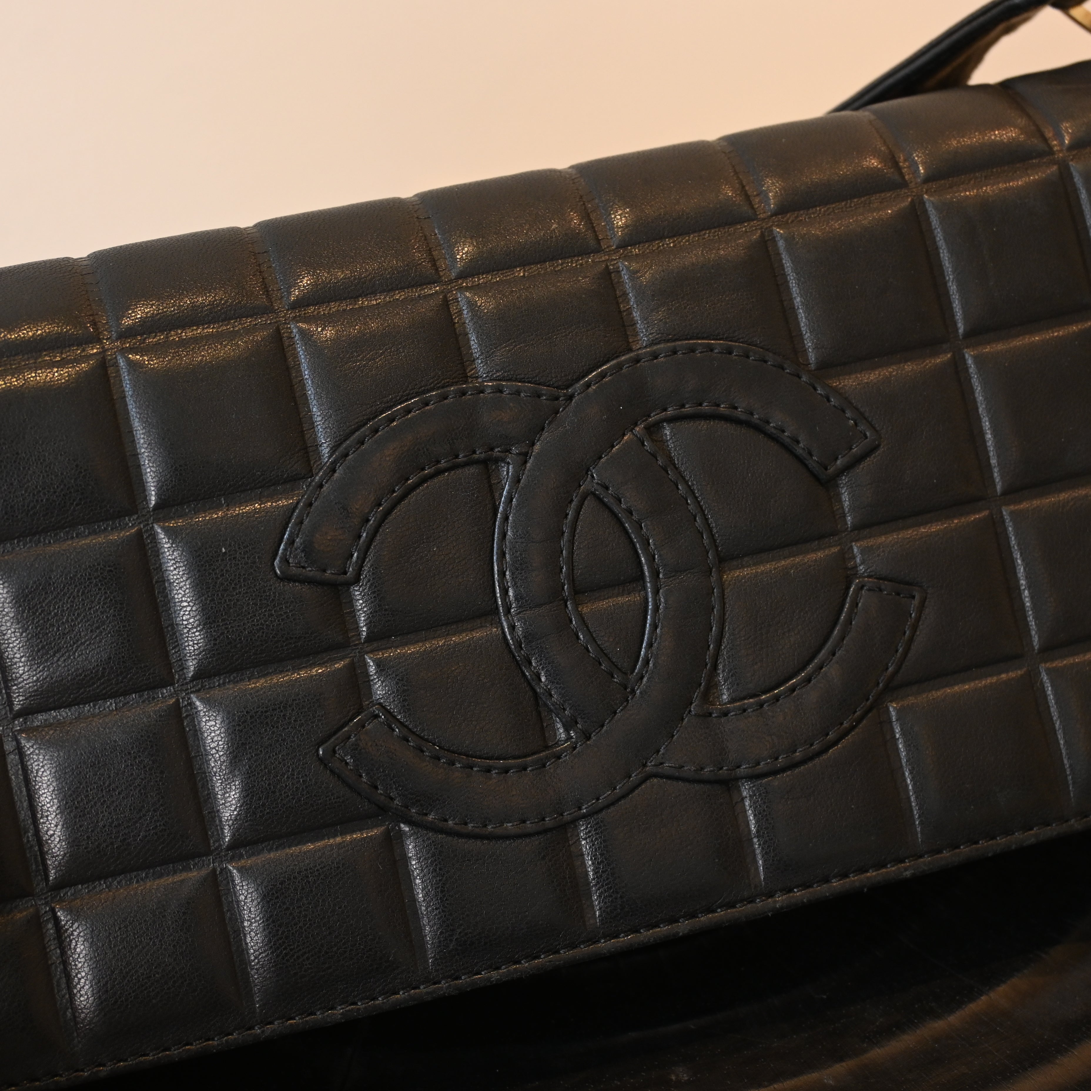 Chanel Chocolate Bar Lambskin Shoulder Bag