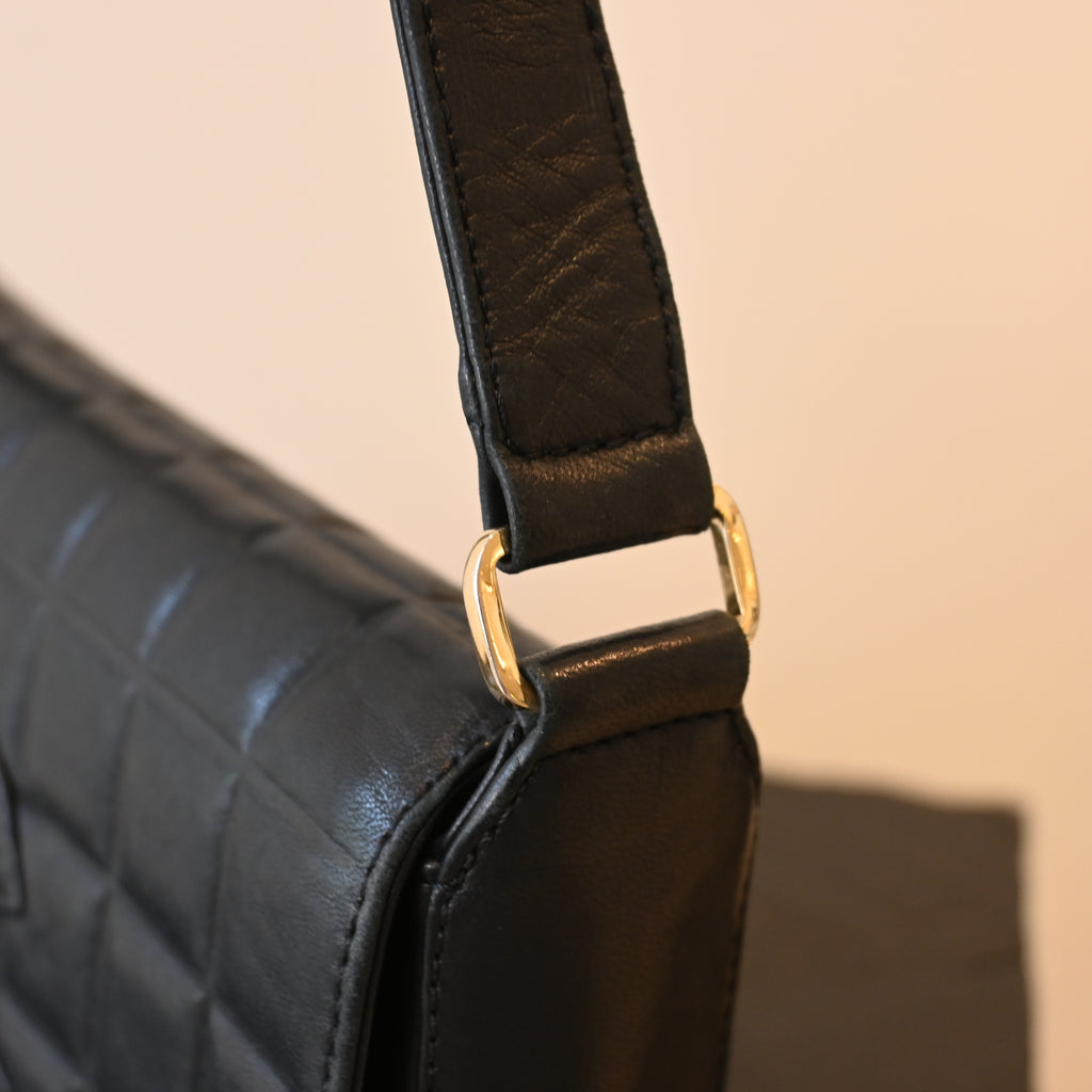 Chanel Chocolate Bar Lambskin Shoulder Bag
