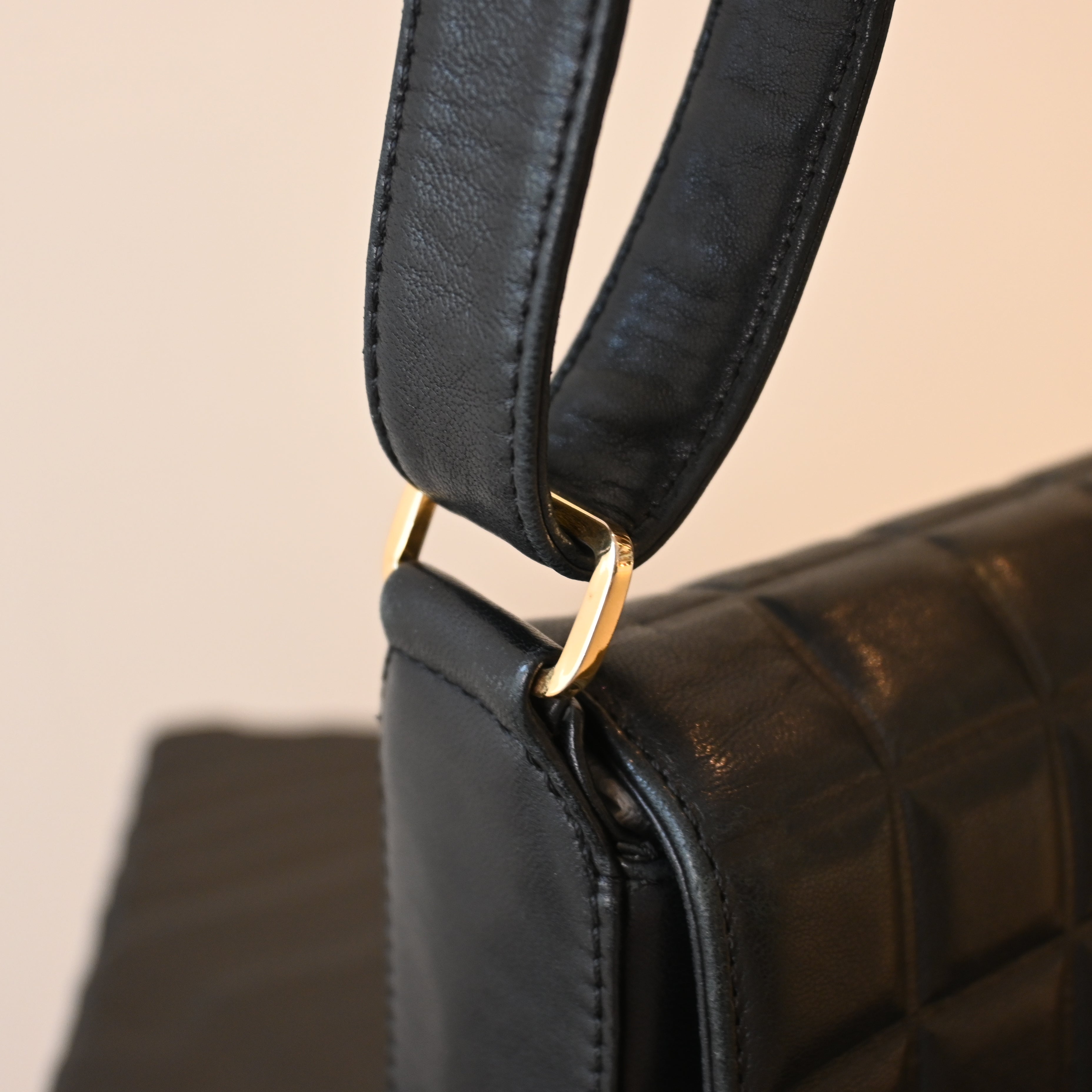 Chanel Chocolate Bar Lambskin Shoulder Bag