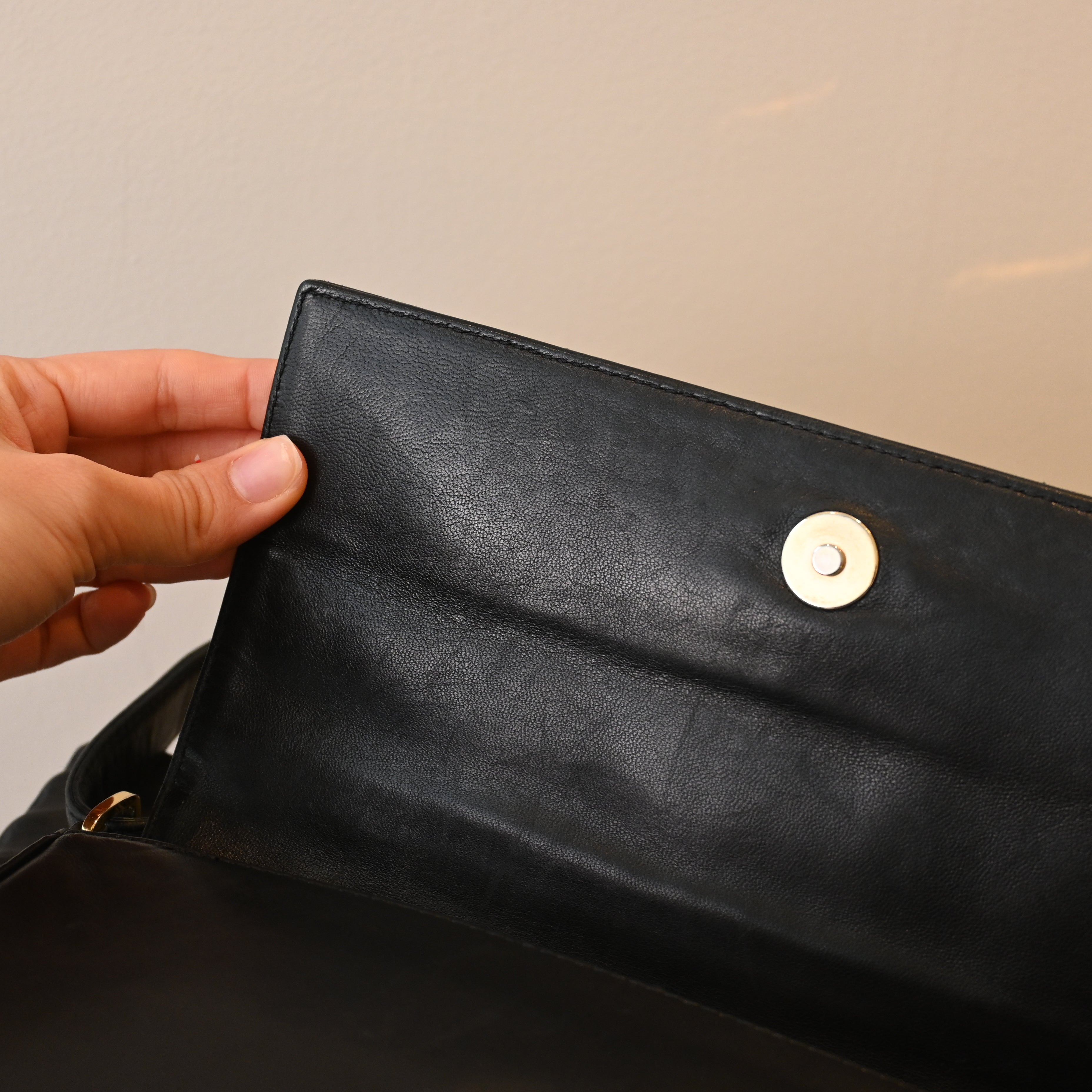 Chanel Chocolate Bar Lambskin Shoulder Bag