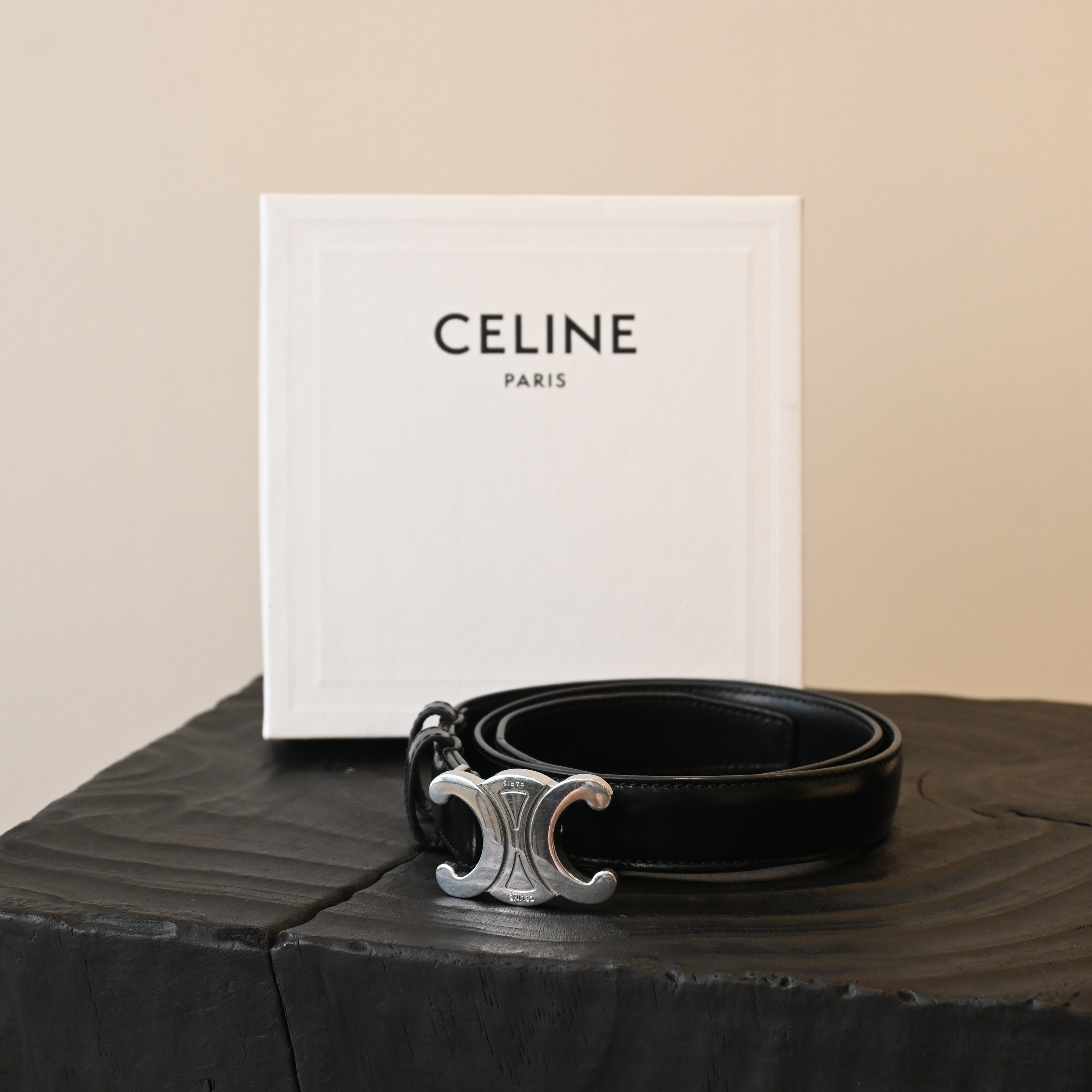 Celine Triomphe Belt 75 SHW