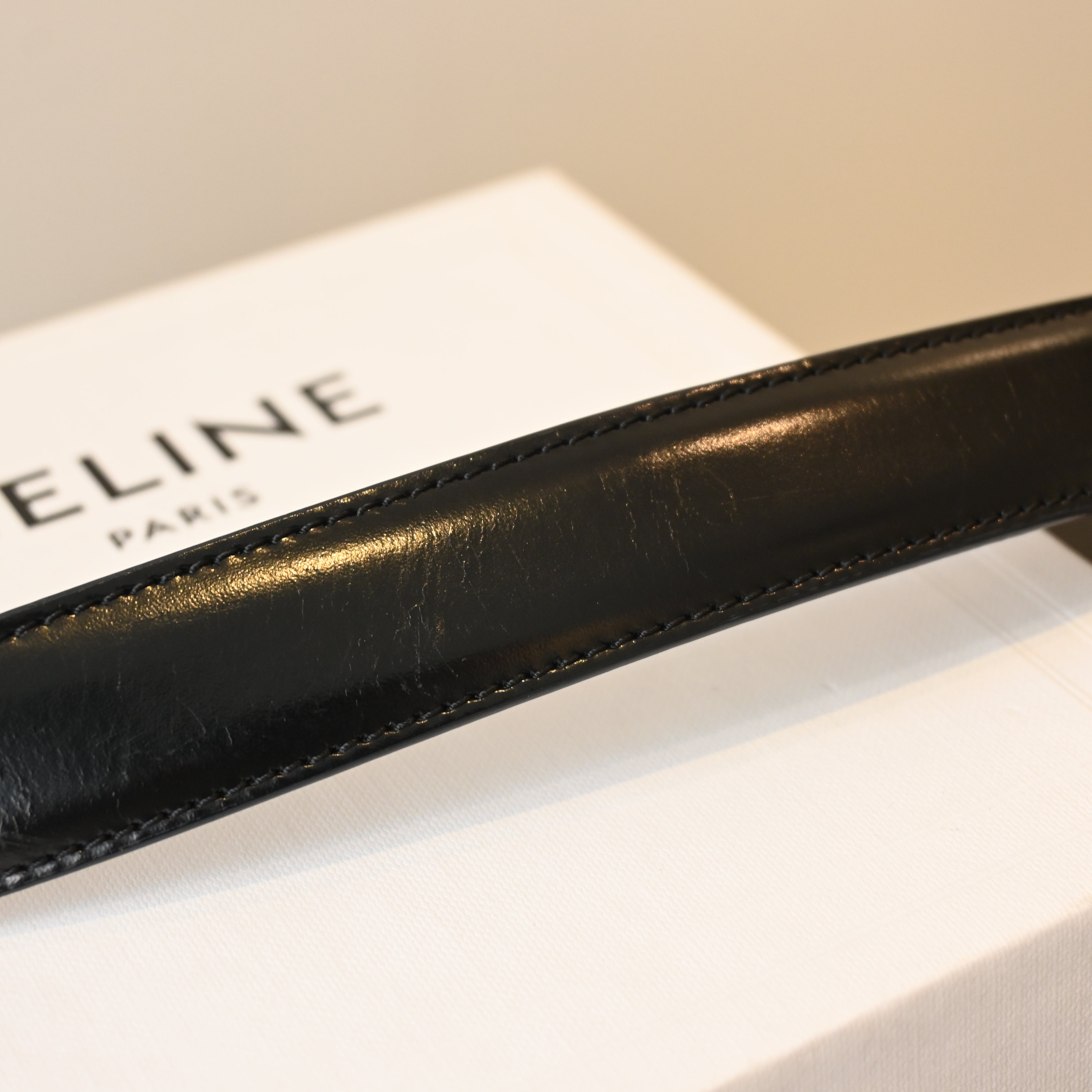Celine Triomphe Belt 75 SHW