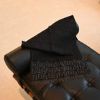 Fendi Zucca Scarf Wool Black